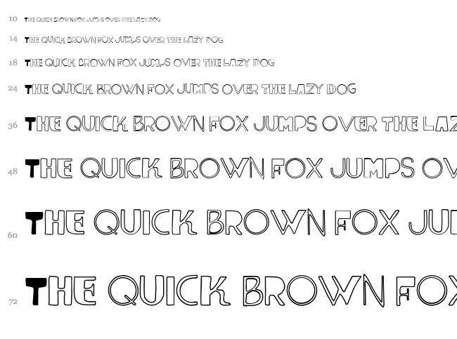 Vtks Lumina font waterfall